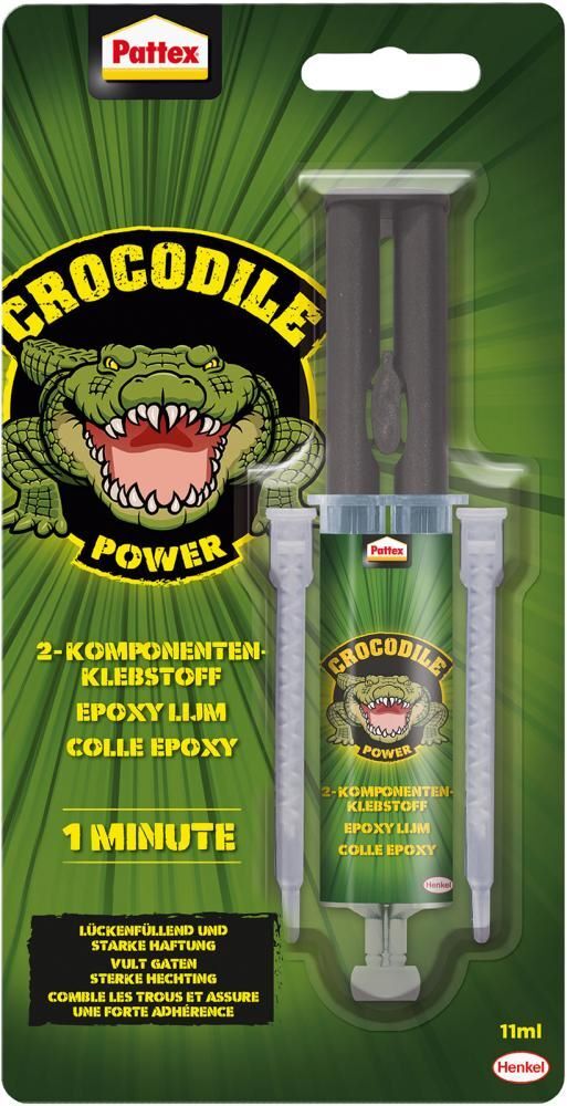 Pattex Crocodile Kraft Mix 2 Komponentenkleber 11 ml Produktbild Pattex Crocodile Kraft Mix 2 Komponentenkleber 11 ml