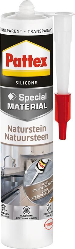 Pattex Naturstein Spezial Silikon300 ml transparent Produktbild Pattex Naturstein Spezial Silikon300 ml transparent