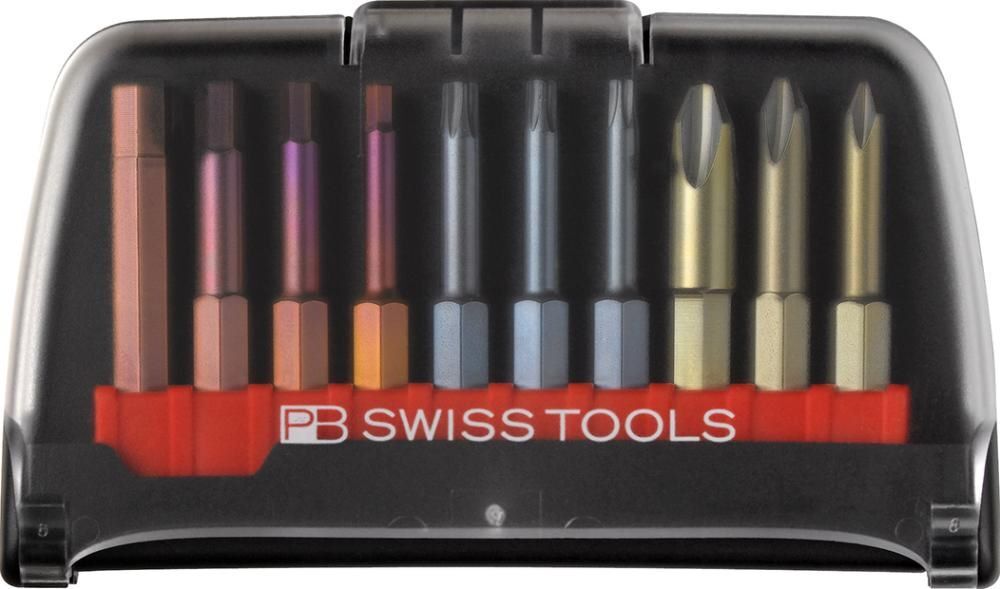 PB Swiss Tools Bit Sortiment 10 teilig 50 mm Bits Produktbild PB Swiss Tools Bit Sortiment 10 teilig 50 mm Bits