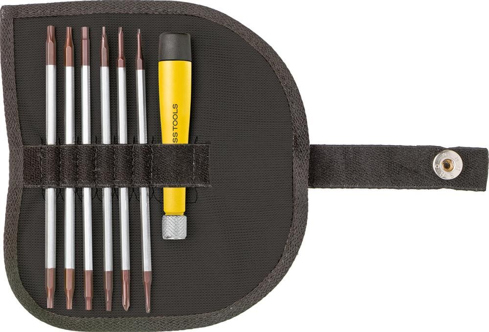 PB Swiss Tools Elektronik Schraubendreher Satz ESD mit Wechselklingen 7 teilig Produktbild PB Swiss Tools Elektronik Schraubendreher Satz ESD mit Wechselklingen 7 teilig