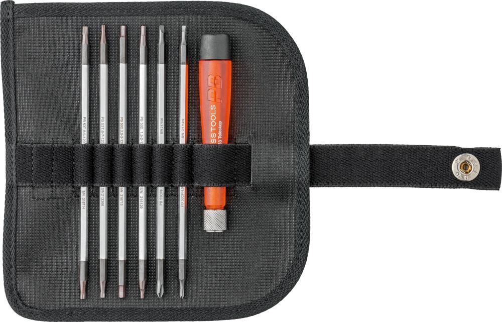 PB Swiss Tools Elektronik Wechselklingen Satz 7 teilig in Rolltasche Produktbild PB Swiss Tools Elektronik Wechselklingen Satz 7 teilig in Rolltasche