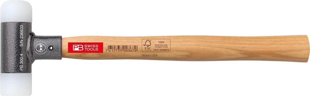 PB Swiss Tools Schonhammer PB 300 mit Holzstiel rückschlagfrei 27 mm Produktbild PB Swiss Tools Schonhammer PB 300 mit Holzstiel rückschlagfrei 27 mm