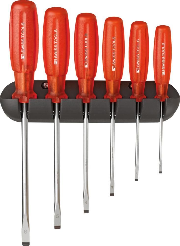 PB Swiss Tools Schraubendreher Satz für Schlitz Schrauben 6-teilig PB Swiss Tools Schraubendreher Satz für Schlitz Schrauben 6-teilig