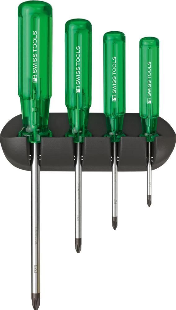 PB Swiss Tools Schraubendreher Satz 4 teilig PZ im Wandhalter Classic Produktbild PB Swiss Tools Schraubendreher Satz 4 teilig PZ im Wandhalter Classic
