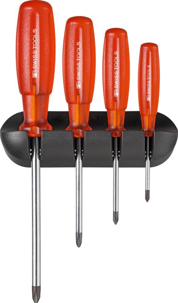 PB Swiss Tools Schraubendreher Satz für Kreuzschlitz Schrauben 4-teilig Produktbild PB Swiss Tools Schraubendreher Satz für Kreuzschlitz Schrauben 4-teilig