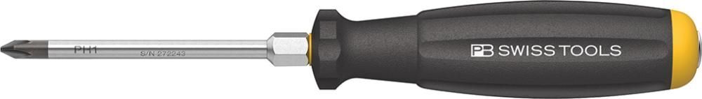 PB Swiss Tools Schraubendreher für Kreuzschlitz 8193 D PH1 x 80 mm Schlagkappe Produktbild PB Swiss Tools Schraubendreher für Kreuzschlitz 8193 D PH1 x 80 mm Schlagkappe