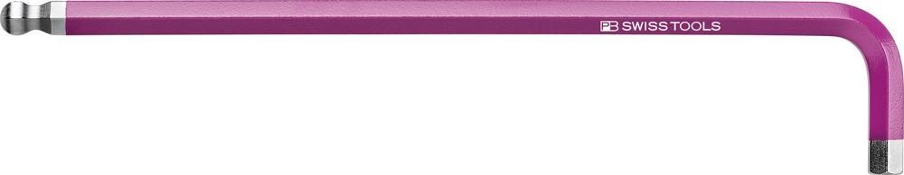 PB Swiss Tools Winkelschraubendreher für 6-kant mit Kugelkopf mit Farbcodierung SW 8,0 mm lang Produktbild PB Swiss Tools Winkelschraubendreher für 6-kant mit Kugelkopf mit Farbcodierung SW 8,0 mm lang