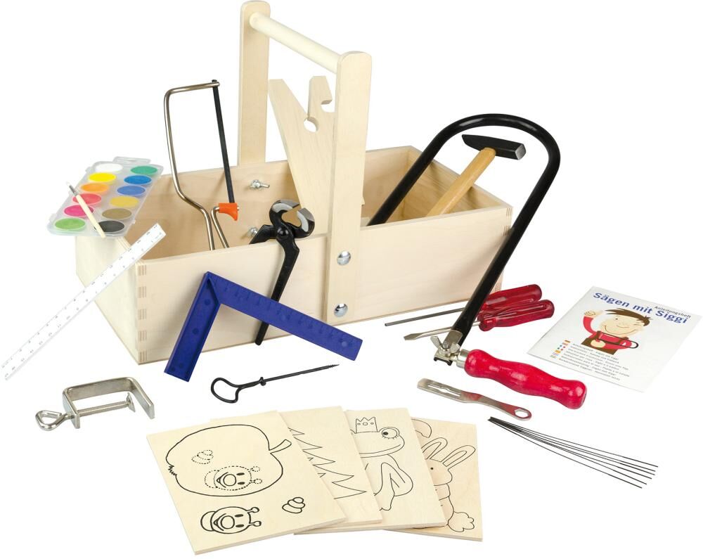 Pebaro Laubsäge Schreinerkasten mit Stahlwerkzeugen Produktbild Pebaro Laubsäge Schreinerkasten mit Stahlwerkzeugen