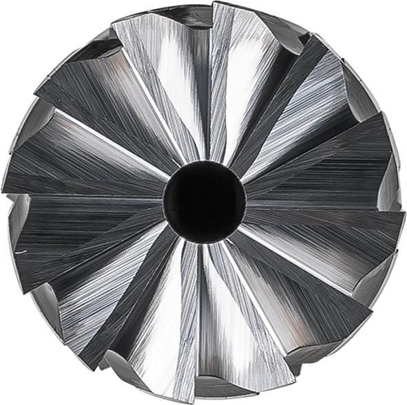 Pferd Frässtift HM zylindrisch mit Stirnverzahnung ZYA-S 1020 STEEL 10 x 20 mm Produktbild Pferd Frässtift HM zylindrisch mit Stirnverzahnung ZYA-S 1020 STEEL 10 x 20 mm bild 2