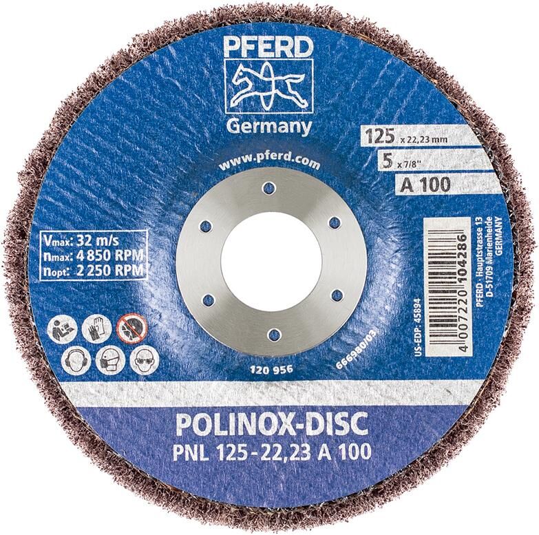 Pferd Schleifdisc Polinox 125x22,23 mm A 280 Produktbild Pferd Schleifdisc Polinox 125x22,23 mm A 280