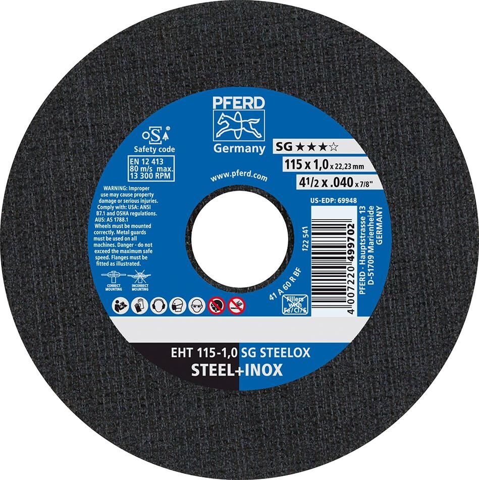 Pferd Trennscheibe gerade A46RSG-INOX 230x1,9 mm Produktbild Pferd Trennscheibe gerade A46RSG-INOX 230x1,9 mm