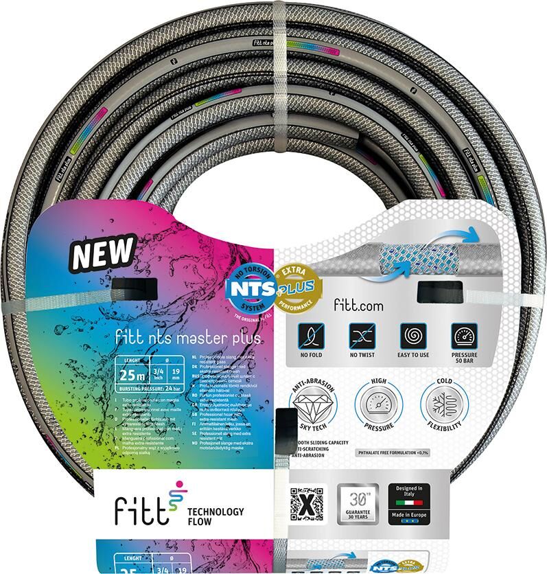 Fitt Profi Wasserschlauch NTS Masterplus 3/4 Zoll 25 Meter Produktbild Fitt Profi Wasserschlauch NTS Masterplus 3/4 Zoll 25 Meter