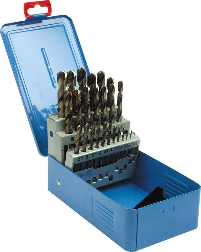 PTG Spiralbohrer Satz D338N 1 bis 10 mm HSSCo 19 teilig