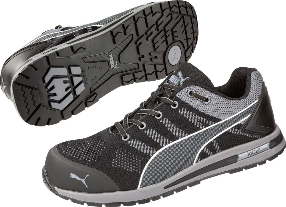 Puma Halbschuh Elevate Knit Black Low 643160 S1P Gr. 45 Puma Halbschuh Elevate Knit Black Low 643160 S1P Gr. 45