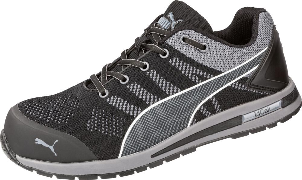 Puma Halbschuh Elevate Knit Black Low 643160 S1P Gr. 45 Puma Halbschuh Elevate Knit Black Low 643160 S1P Gr. 45