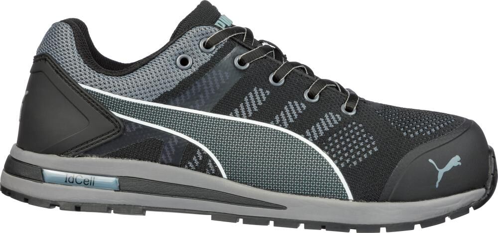 Puma Halbschuh Elevate Knit Black Low 643160 S1P Gr. 45 Puma Halbschuh Elevate Knit Black Low 643160 S1P Gr. 45