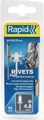Rapid Blindniete Universal 4,8 x 10 mm Pack mit 50 Stück Produktbild Rapid Blindniete Universal 4,8 x 10 mm Pack mit 50 Stück