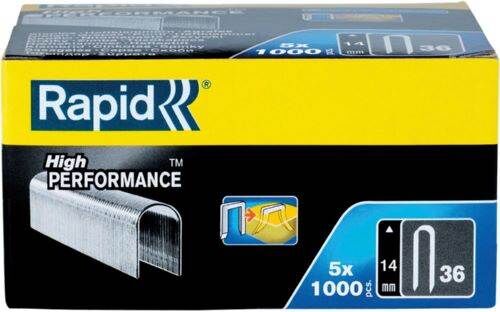 Rapid Kabelklammern Typ 36/14 Pack mit 5000 Stück Produktbild Rapid Kabelklammern Typ 36/14 Pack mit 5000 Stück