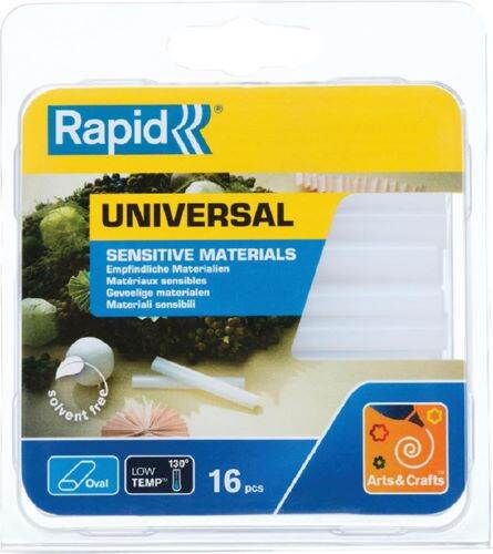 Rapid Klebestick nur für EG80 oval 9 mm Pack mit 16 Stück Produktbild Rapid Klebestick nur für EG80 oval 9 mm Pack mit 16 Stück
