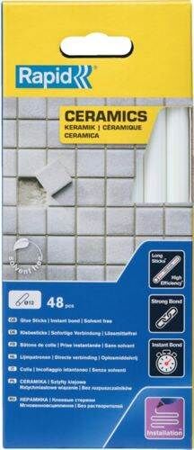 Rapid Klebesticks für Keramik 12 x 190 mm Pack mit 48 Stück Produktbild Rapid Klebesticks für Keramik 12 x 190 mm Pack mit 48 Stück
