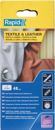 Rapid Klebesticks Textil und Leder 12 x 190 mm Pack mit 48 Stück Rapid Klebesticks Textil und Leder 12 x 190 mm Pack mit 48 Stück