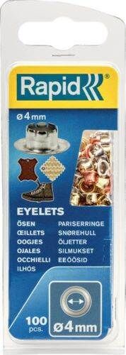 Rapid Ösen für Ösenzange RP05 4 mm Pack mit 100 Stück Produktbild Rapid Ösen für Ösenzange RP05 4 mm Pack mit 100 Stück