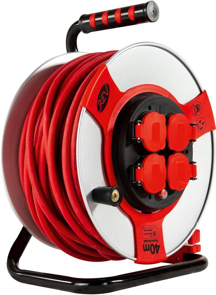 REV Kabeltrommel 40 meter Stahl H07RN-F3G Produktbild REV Kabeltrommel 40 meter Stahl H07RN-F3G bild 2