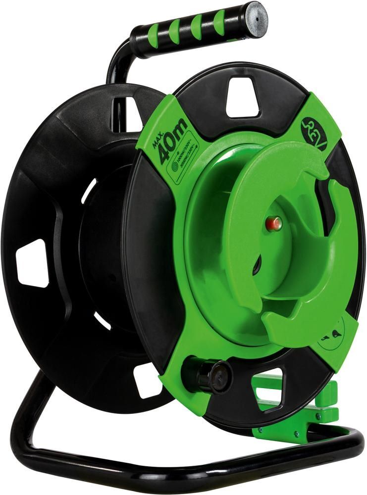 REV Leer Gerätetrommel Kunststoff Schwarz / Grün Produktbild REV Leer Gerätetrommel Kunststoff Schwarz / Grün