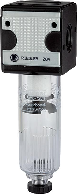 Riegler Filter multifix mit Polycarbonatbehälter 16 bar BG1 G3/8 Zoll Produktbild Riegler Filter multifix mit Polycarbonatbehälter 16 bar BG1 G3/8 Zoll