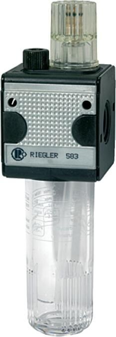 Riegler Nebelöler multifix mit Polycarbonatbehälter BG1 G3/8 Zoll Produktbild Riegler Nebelöler multifix mit Polycarbonatbehälter BG1 G3/8 Zoll