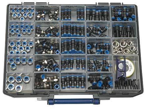 Riegler Sortimentsbox Schnellsteckverbinder Blaue Serie Produktbild Riegler Sortimentsbox Schnellsteckverbinder Blaue Serie