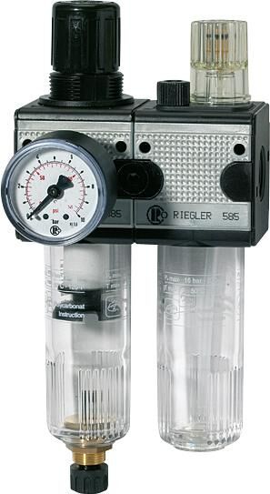 Riegler Wartungseinheit multifix 2teilig BG3 0,5 bis 10 bar G1/2 Zoll Produktbild Riegler Wartungseinheit multifix 2teilig BG3 0,5 bis 10 bar G1/2 Zoll