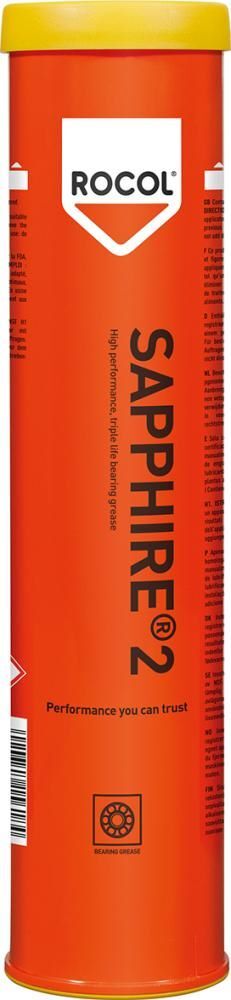 Rocol Lithiumfett Saphire 2 Kartusche mit 400 g Produktbild Rocol Lithiumfett Saphire 2 Kartusche mit 400 g