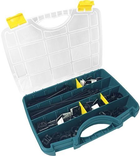 Sapi Selco Kabelbinder Sortiment 350 teilig mit Klebesockel Produktbild Sapi Selco Kabelbinder Sortiment 350 teilig mit Klebesockel