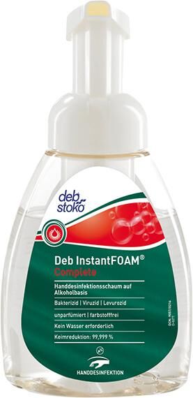 SC Johnson Handdesinfektion Deb Instant Foam Complete Pumpflasche mit 250 ml Produktbild SC Johnson Handdesinfektion Deb Instant Foam Complete Pumpflasche mit 250 ml
