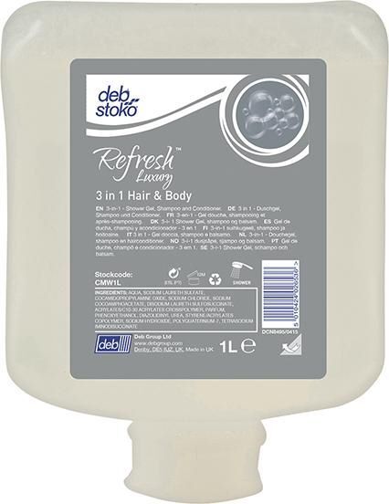 SC Johnson Duschcreme Refresh Luxury 3 in1 Hair and Body Kartusche mit 1 Liter Produktbild SC Johnson Duschcreme Refresh Luxury 3 in1 Hair and Body Kartusche mit 1 Liter