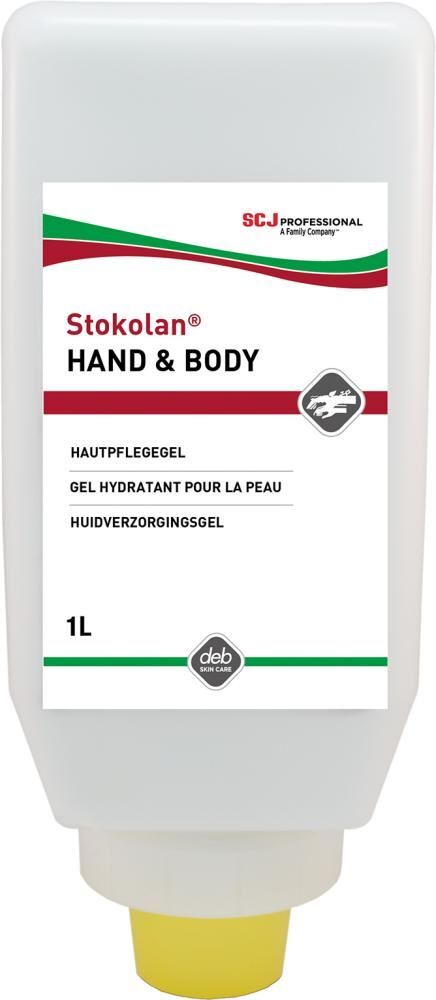 SC Johnson Hautpflegelotion Stokolan Hand and Body Lotion Softflasche mit 1 Liter