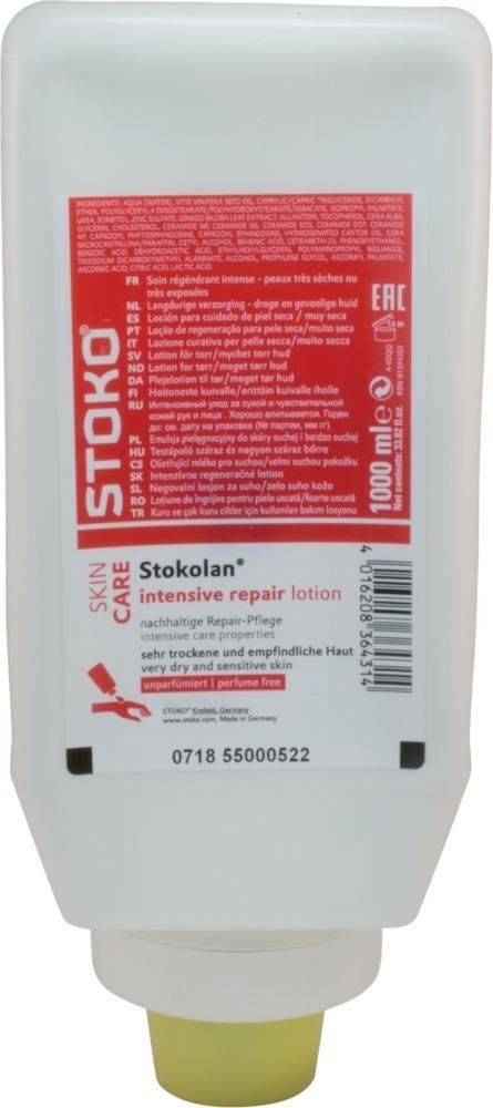 SC Johnson Hautpflegecreme Stokolan Sensitive Pure unparfümiert Softflasche mit 1 Liter Produktbild SC Johnson Hautpflegecreme Stokolan Sensitive Pure unparfümiert Softflasche mit 1 Liter
