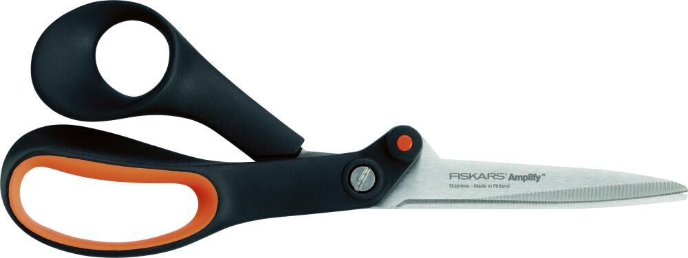 Fiskars Arbeitsschere 21 cm mit gezahnter Klinge Produktbild Fiskars Arbeitsschere 21 cm mit gezahnter Klinge