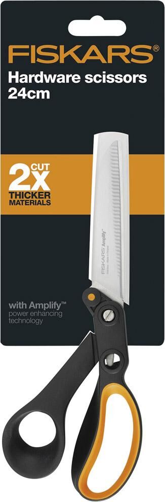 Fiskars Arbeitsschere 24 cm mit gezahnter Klinge Produktbild Fiskars Arbeitsschere 24 cm mit gezahnter Klinge