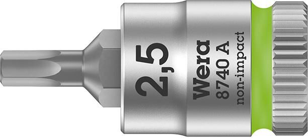 Wera Schraubendrehereinsatz 1/4 Zoll Innen 6-kant mit Haltefunktion 2,5x28mm Produktbild Wera Schraubendrehereinsatz 1/4 Zoll Innen 6-kant mit Haltefunktion 2,5x28mm