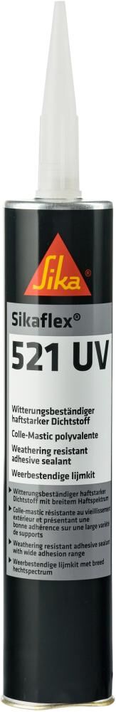 Sika Dichtstoff 521 UV hellgrau Kartusche mit 300 ml Produktbild Sika Dichtstoff 521 UV hellgrau Kartusche mit 300 ml