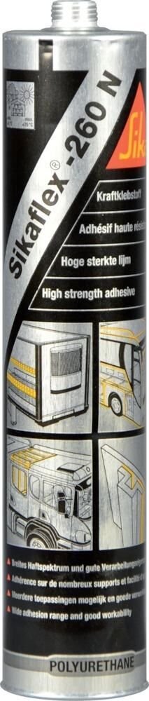 Sika Kraftklebstoff Sikaflex 260 N schwarz Kartusche mit 300 ml Produktbild Sika Kraftklebstoff Sikaflex 260 N schwarz Kartusche mit 300 ml