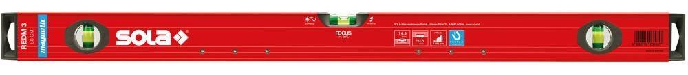 Sola Magnet Wasserwaage LM Big REDM 3 Länge 60 cm pulverbeschichtet Produktbild Sola Magnet Wasserwaage LM Big REDM 3 Länge 60 cm pulverbeschichtet