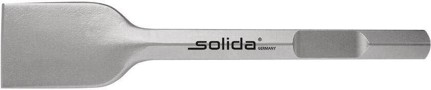 Solida Spatmeissel 400 x 80 mm Aufnahme sechskant 28 mm Produktbild Solida Spatmeissel 400 x 80 mm Aufnahme sechskant 28 mm