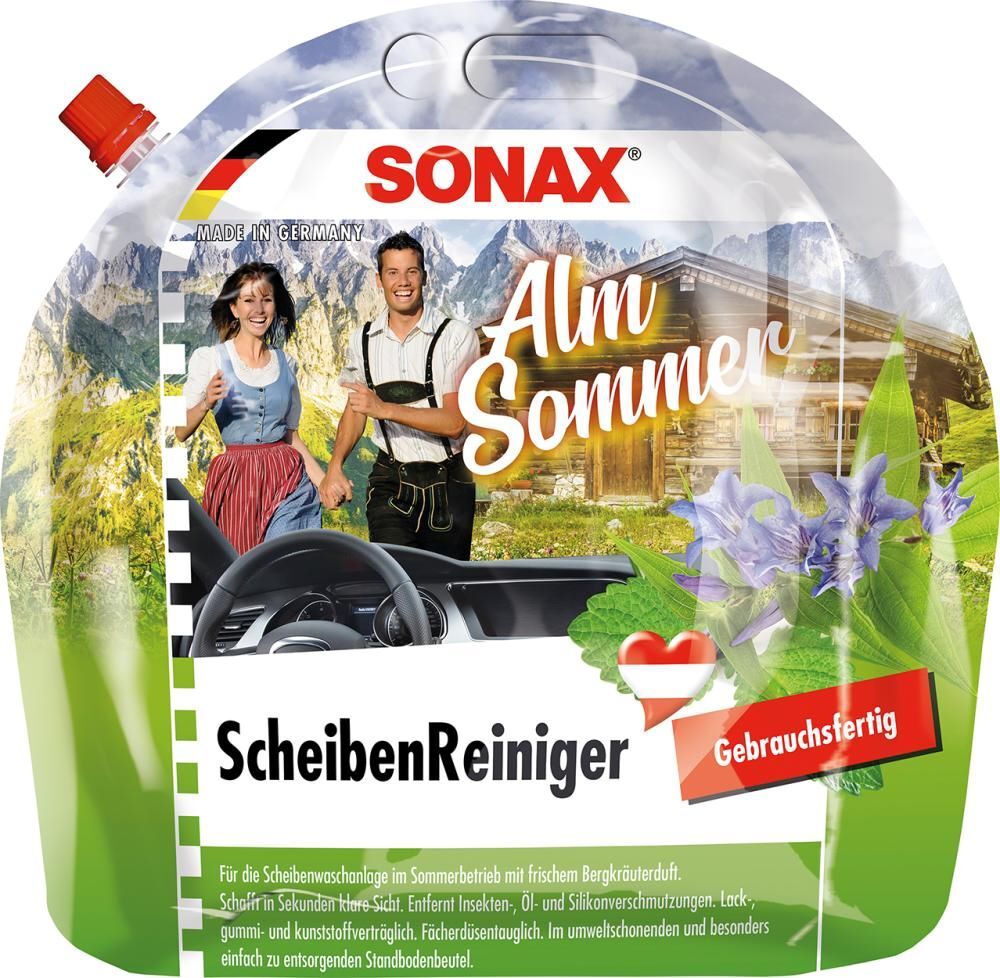 Sonax Scheibenreiniger gebrauchsfertig Almsommer Kanister mit 3 Liter Produktbild Sonax Scheibenreiniger gebrauchsfertig Almsommer Kanister mit 3 Liter