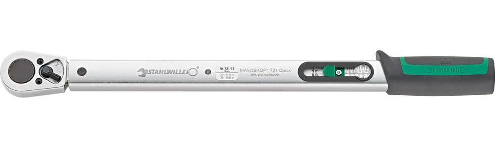 Stahlwille Drehmomentschlüssel 721/15Q 30 bis 150Nm 1/2 Zoll Produktbild Stahlwille Drehmomentschlüssel 721/15Q 30 bis 150Nm 1/2 Zoll