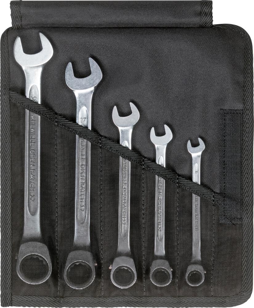 Stahlwille Ringratsche Maulschlüssel Satz 5 Teile Produktbild Stahlwille Ringratsche Maulschlüssel Satz 5 Teile