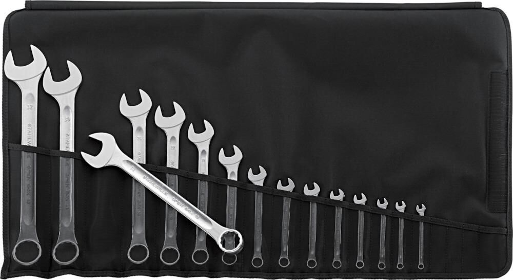 Stahlwille Ringmaulschlüssel Satz DIN3113A 15 teilig Produktbild Stahlwille Ringmaulschlüssel Satz DIN3113A 15 teilig