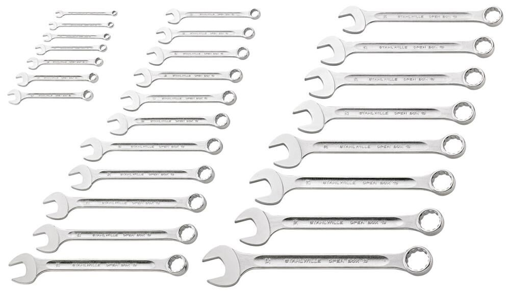 Stahlwille Ringmaulschlüssel Satz DIN3113A 26 teilig Produktbild Stahlwille Ringmaulschlüssel Satz DIN3113A 26 teilig